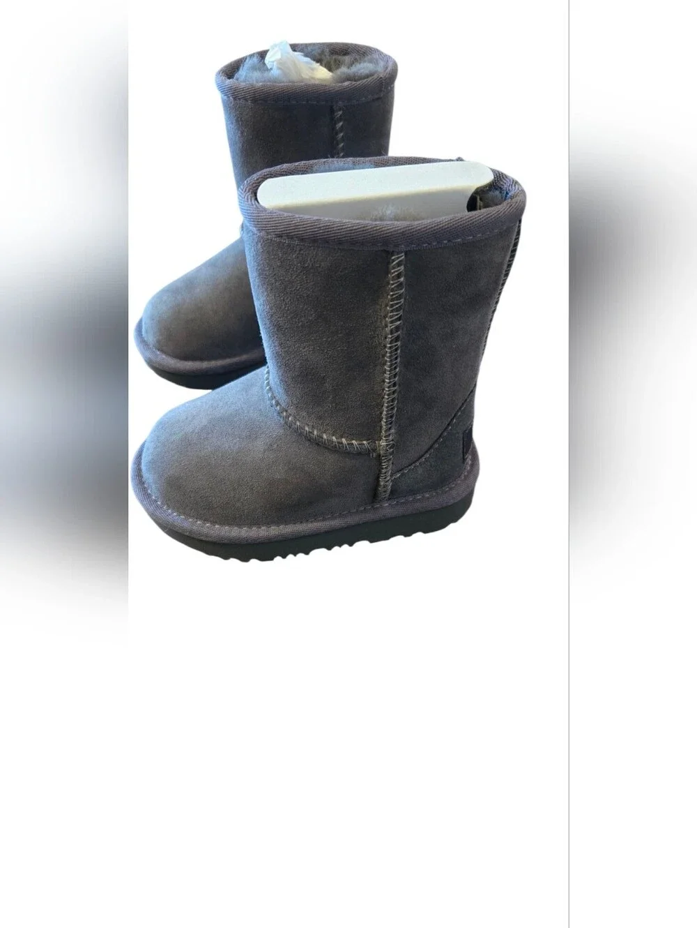 UGG Kids Classic Grey Suede Winter Boots - Size 6 - NWOB